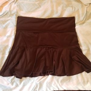 Spandex Brown Skirt